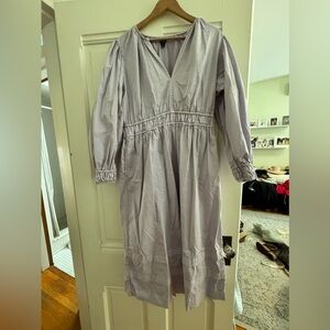 Lavender empire waist J Crew dress